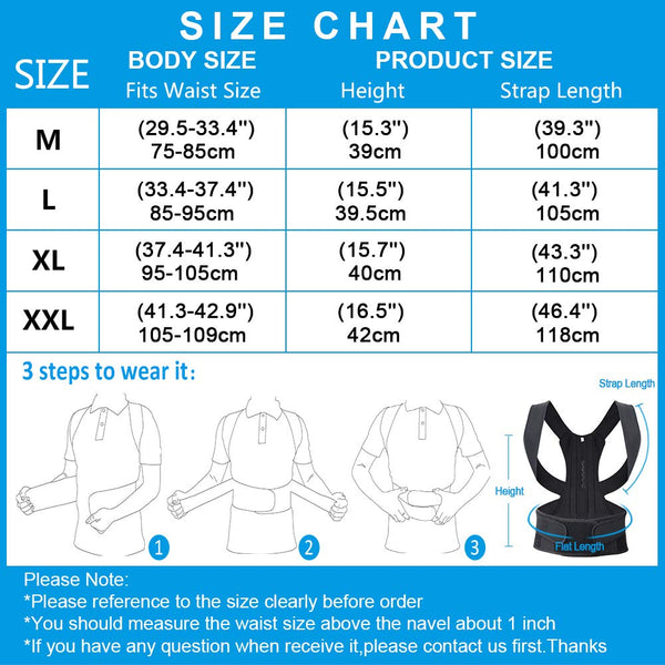 Magnetic Therapy Back Support Belt - Posture Rejuv