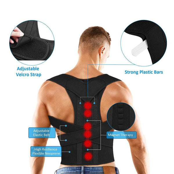 Magnetic Therapy Back Support Belt - Posture Rejuv